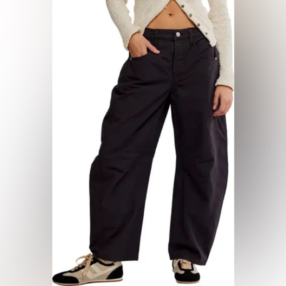 Free People Good Luck Barrel Leg Pants